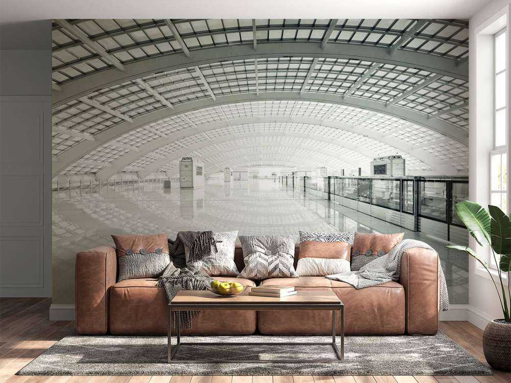 Modern hall with rounding