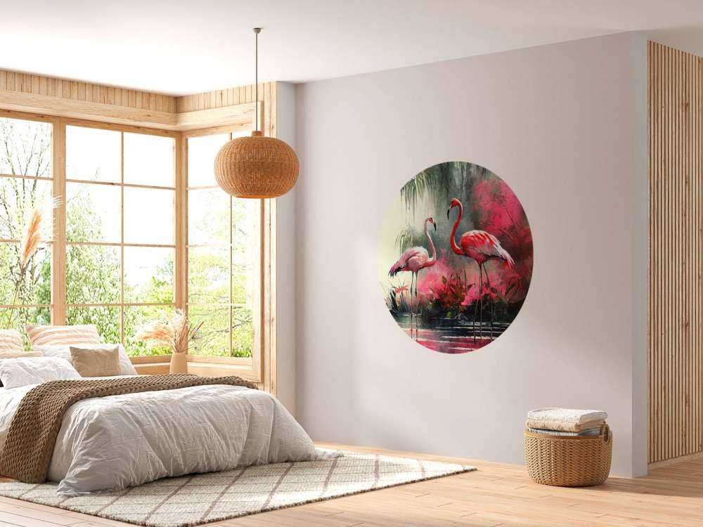 Carmine Flamingo Sketch