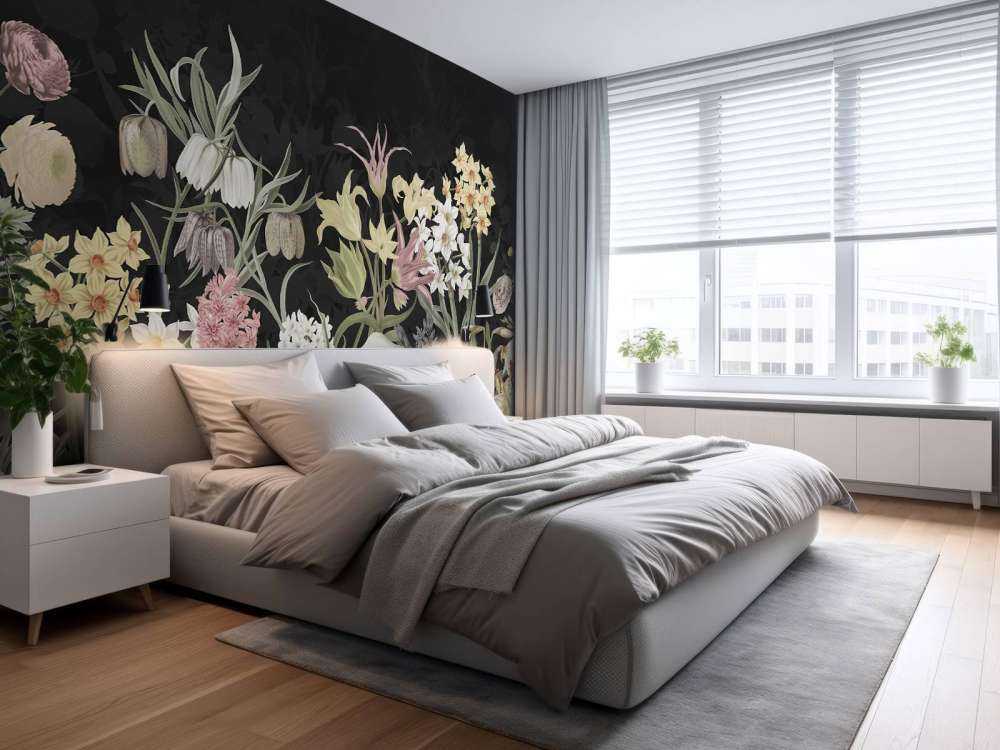 Spring Flowers - Midnight Bloom