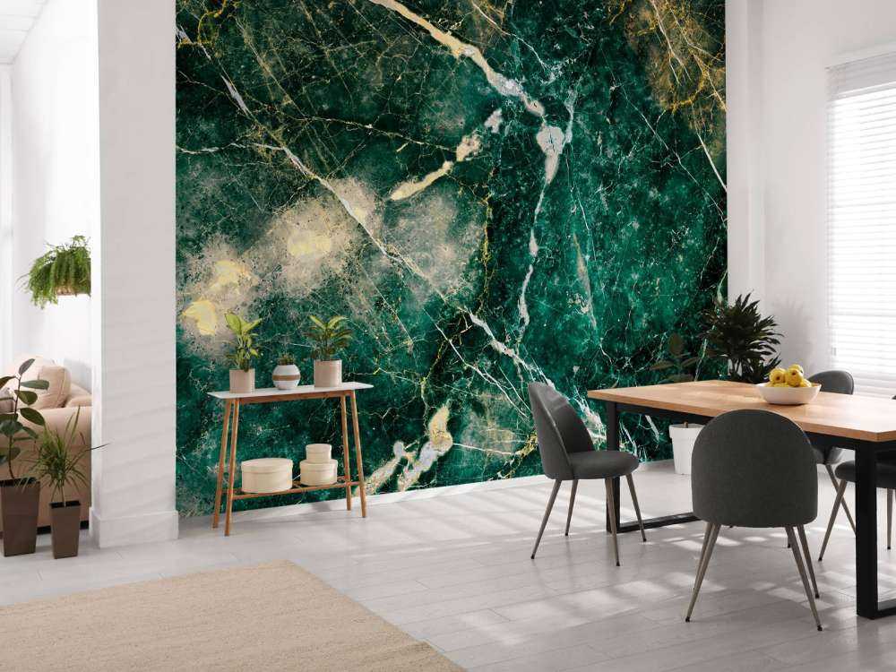 Marble textured green