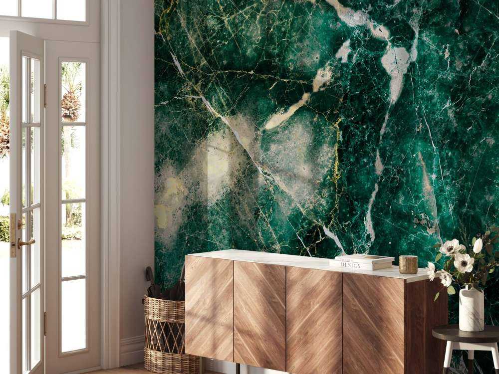 Marble textured green