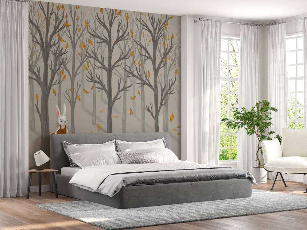 Forest animals in autumn