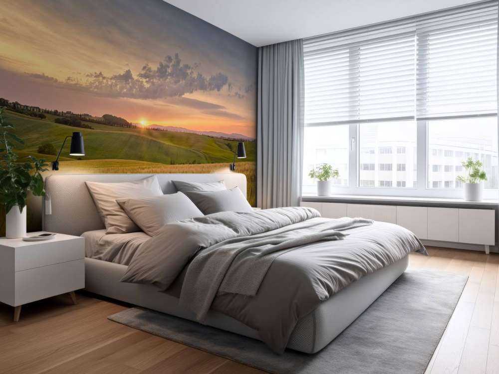 Sunset in Italian Landscape