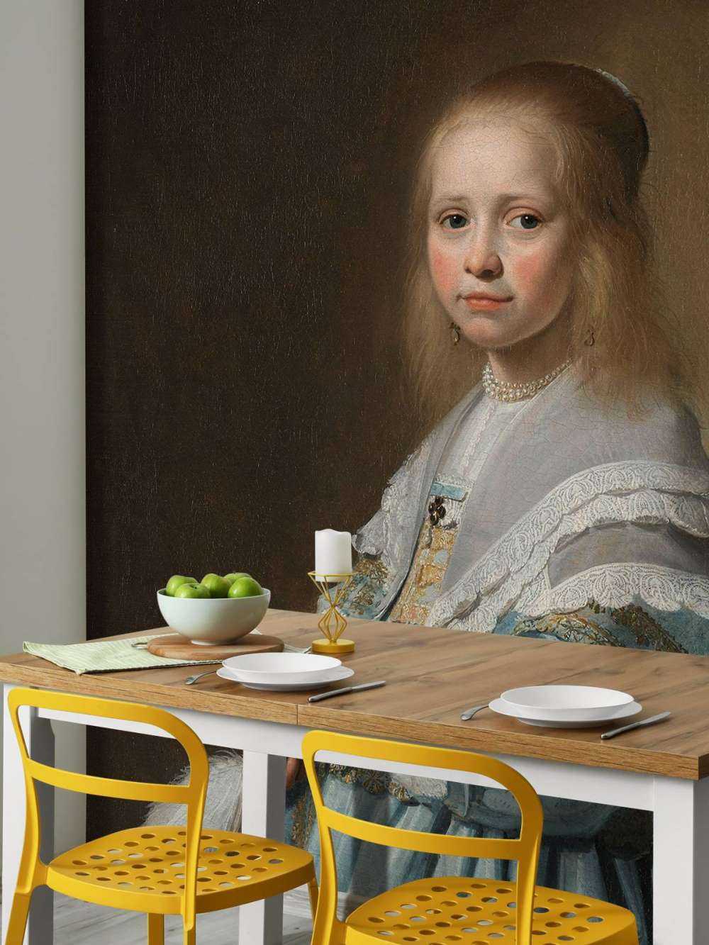 Portrait of a girl in blue