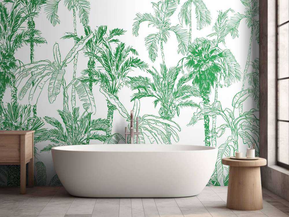 Green jungle illustration