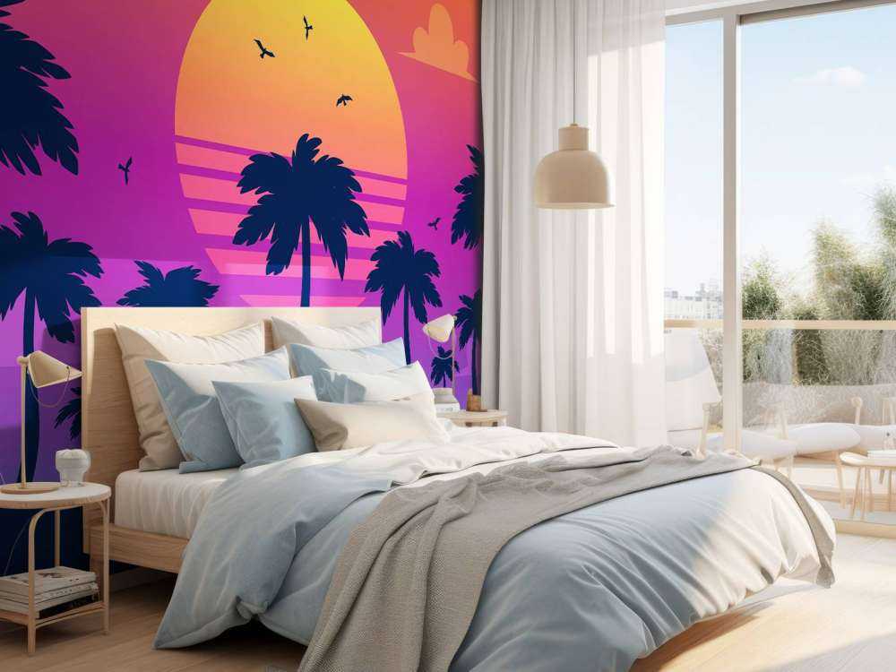 Illustration of a sunset