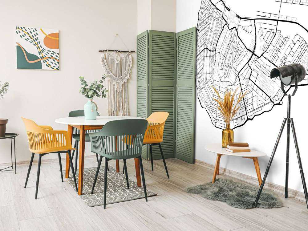 Amsterdam city centre map, white