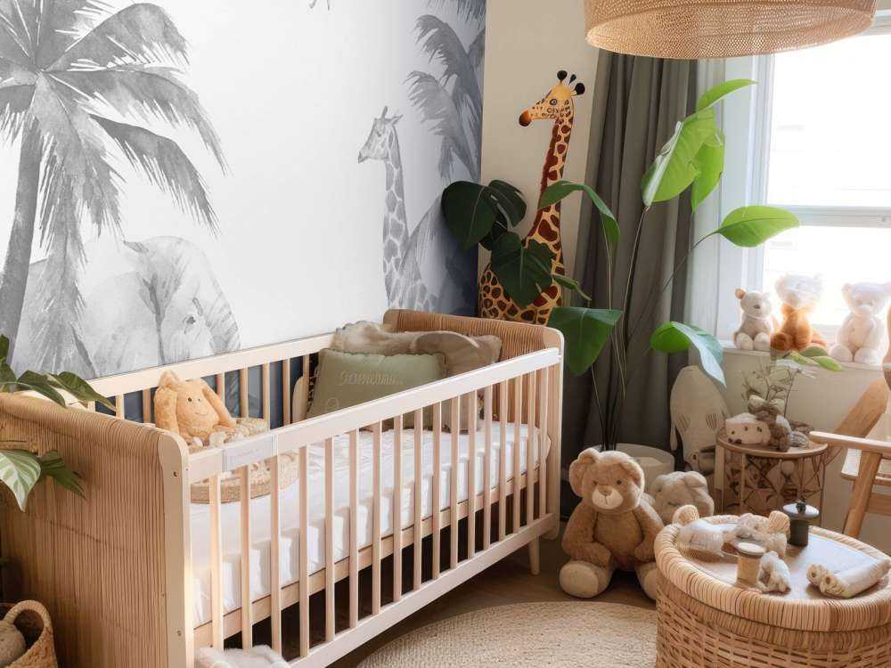 Cheerful jungle animals