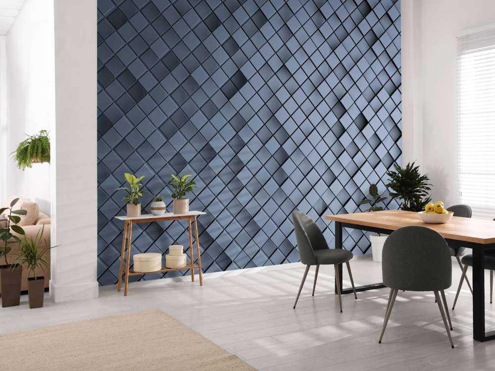 Blue 3D tiles