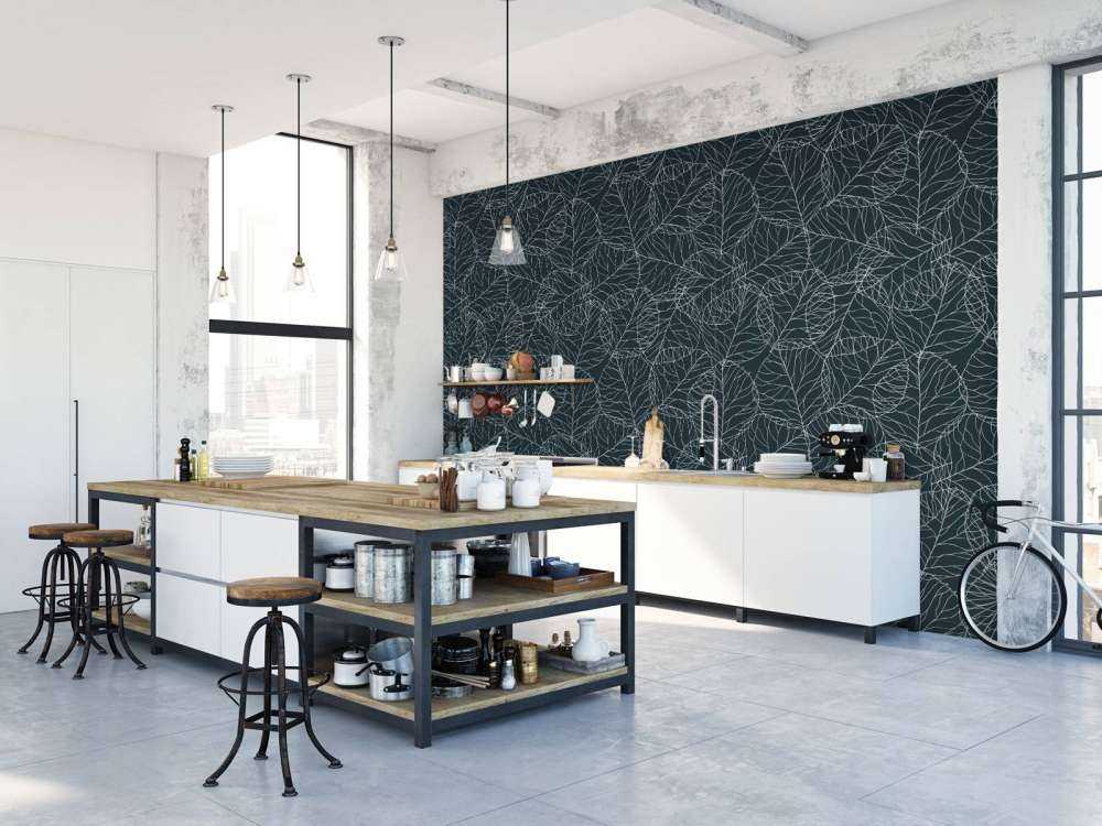 Illustrated leaf pattern