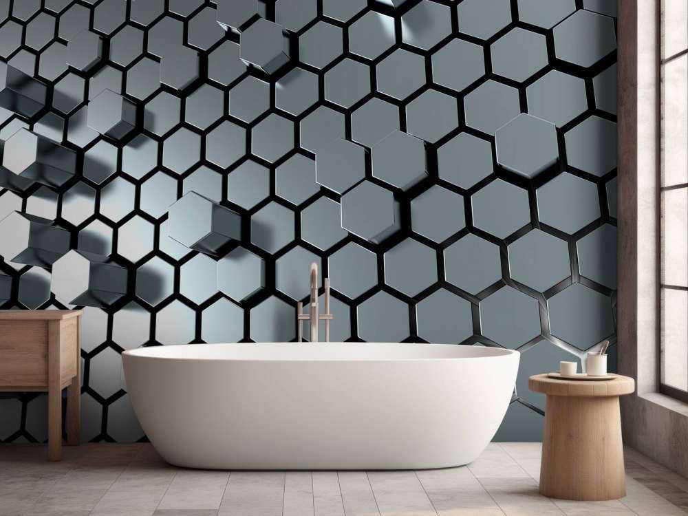 Hexagonal metal plate