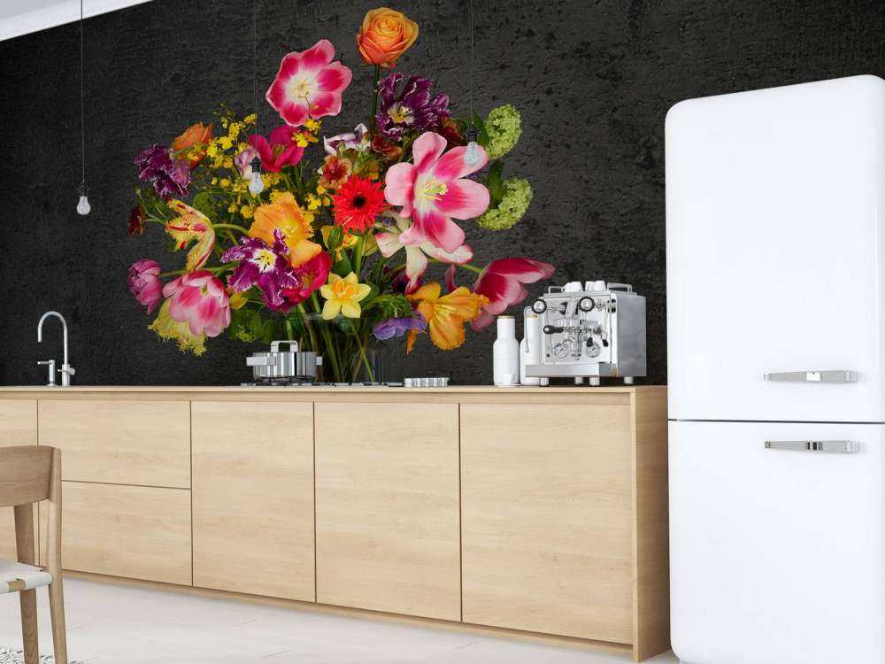 Colourful bouquet of flowers