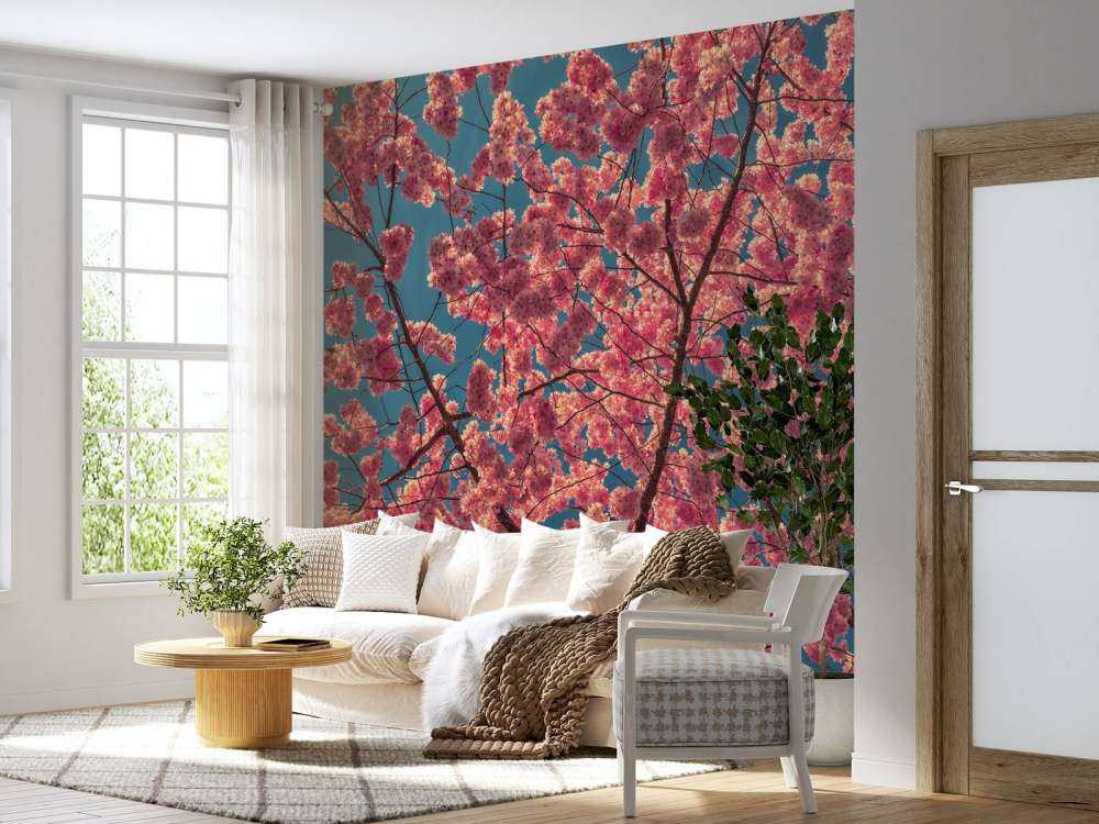 Bright pink blossoms