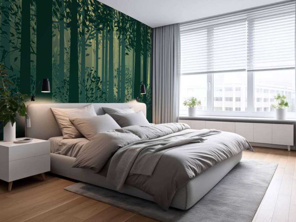 Abstract forest landscape