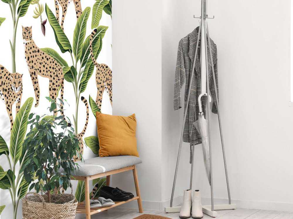 Cheetah between the trees