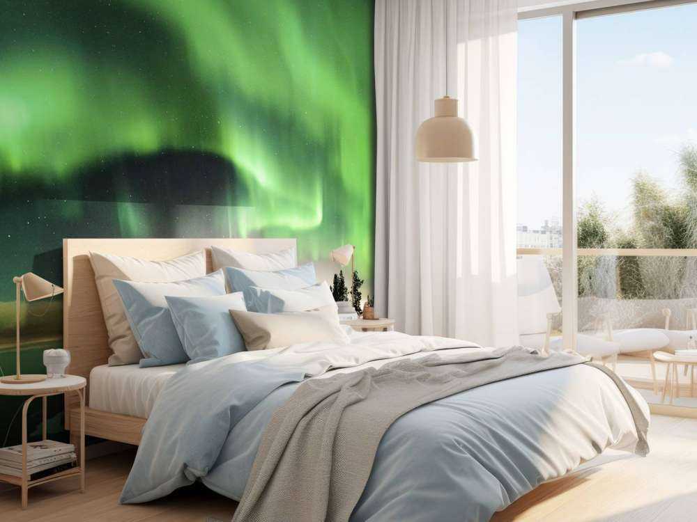 Green Aurora Borealis