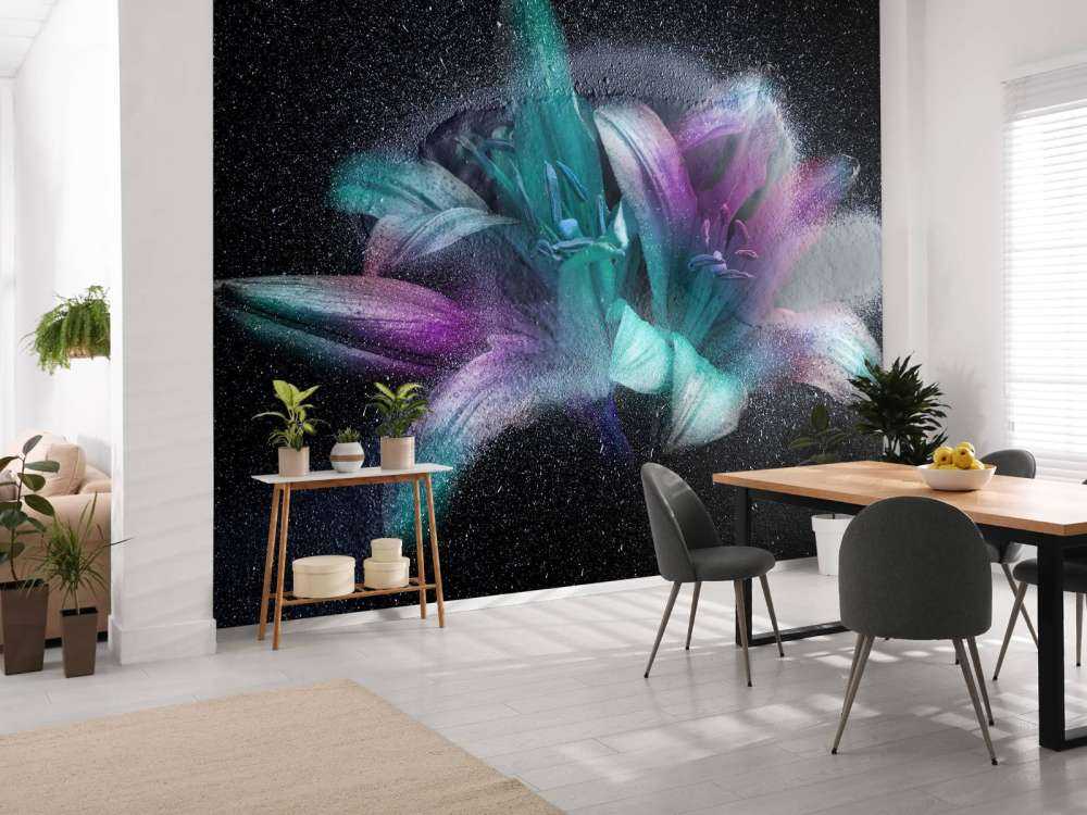 Neon flowers