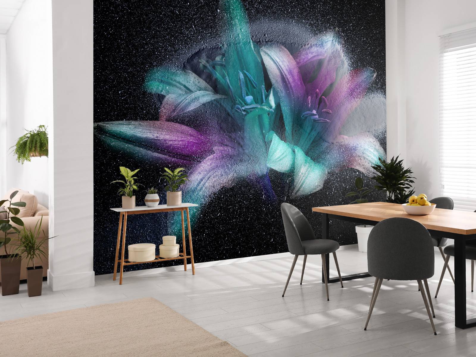 Neon flowers