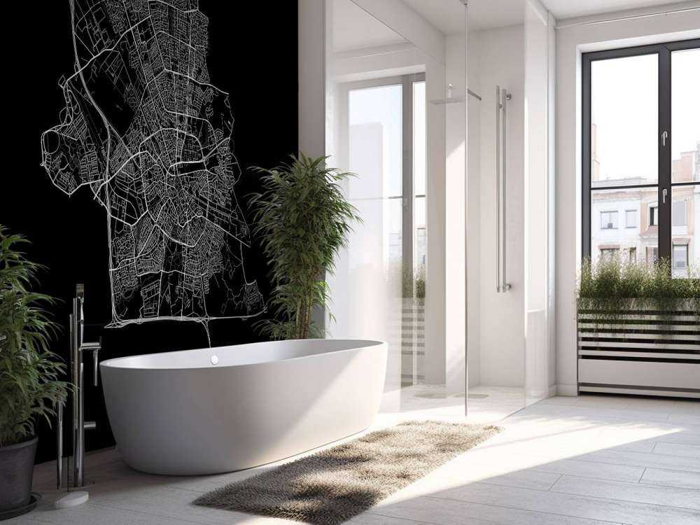 Map of Eindhoven, black