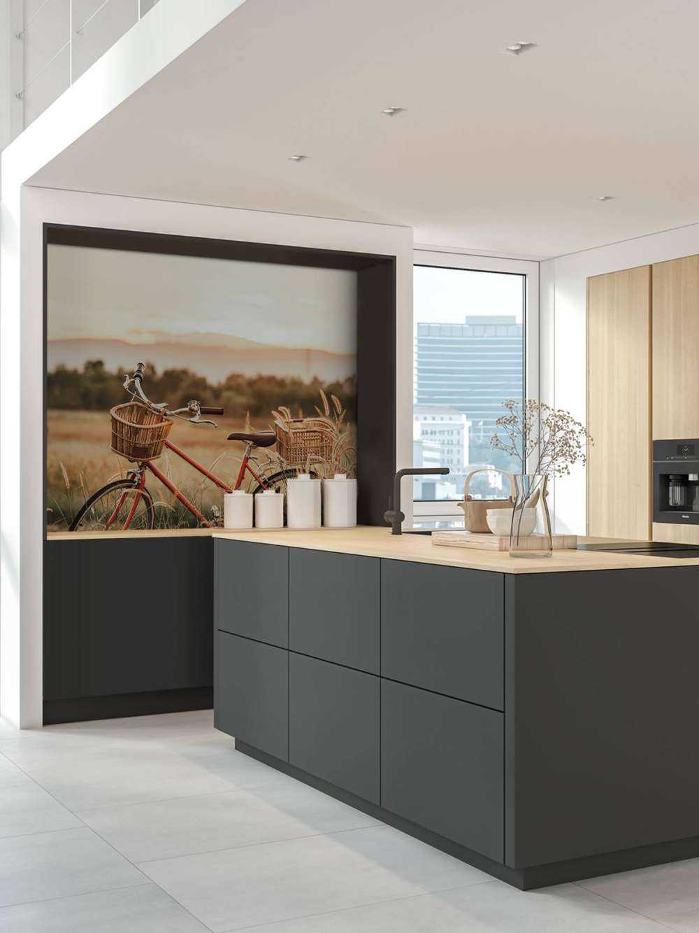 Vintage bike in summer