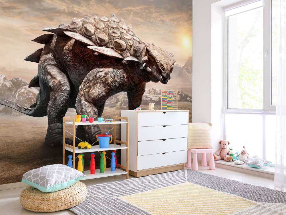 Dinosaur in a deserted area