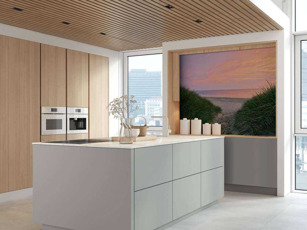 Dune passage with sunrise