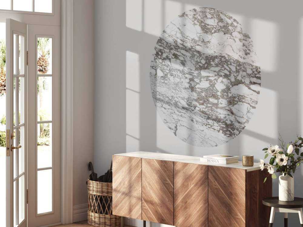 White marble with coarse structure