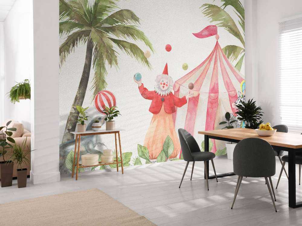 Cheerful circus animals