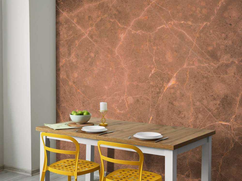 Terracotta structure marble