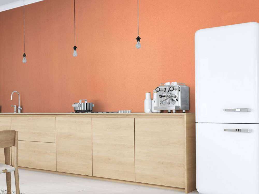 Concrete in terracotta colour