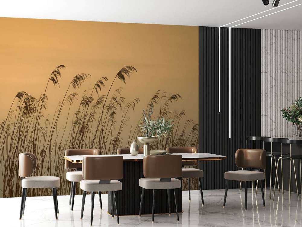 Reed along the waterfront