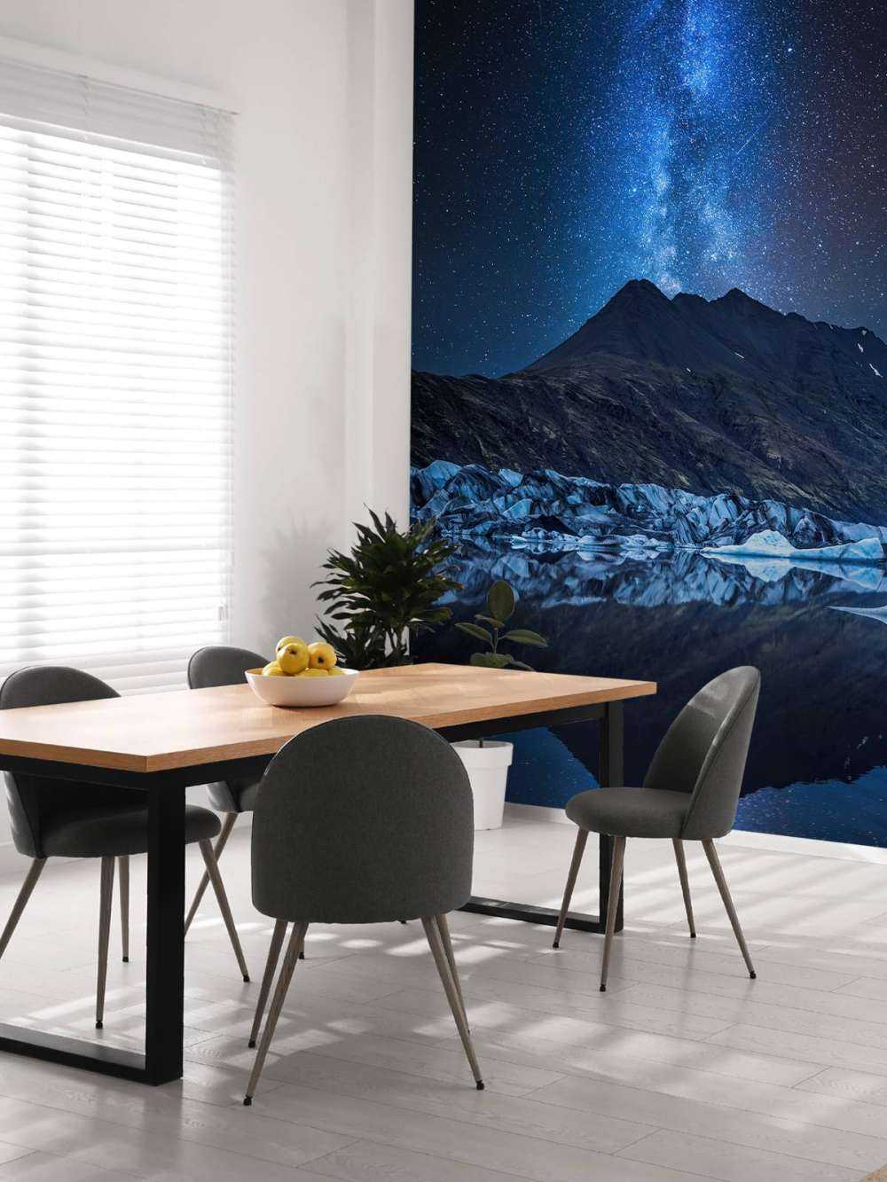 Milky Way near a Glacier