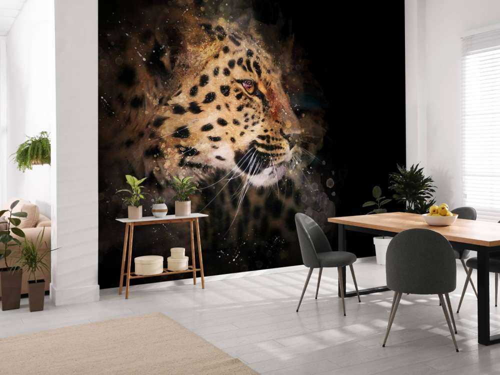 Painted leopard