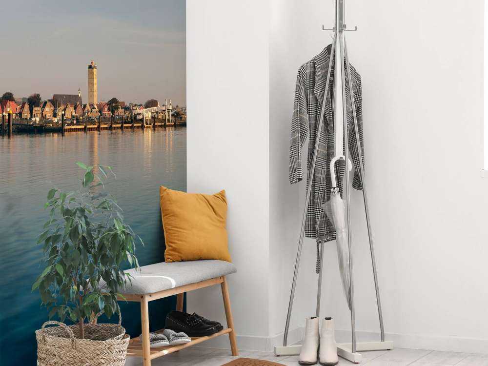 Port with lighthouse