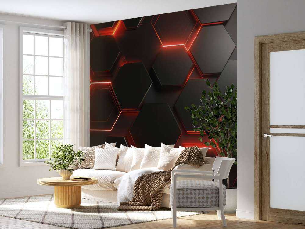 Fiery Hexagons