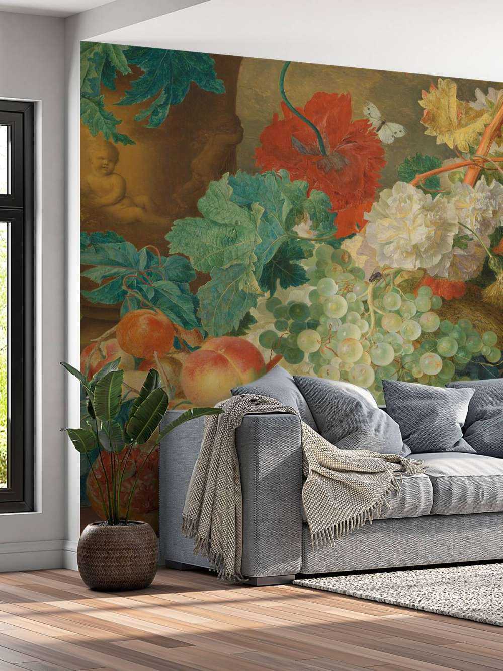 Still life with flowers and fruit, Jan van Huysum