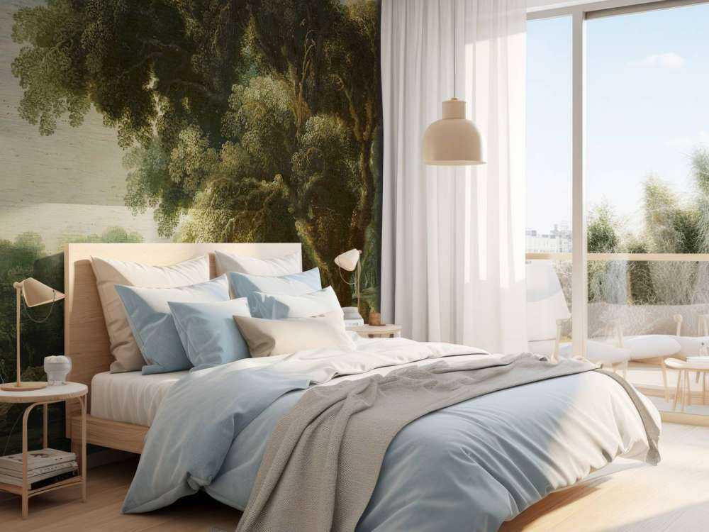 Imagined forest landscape