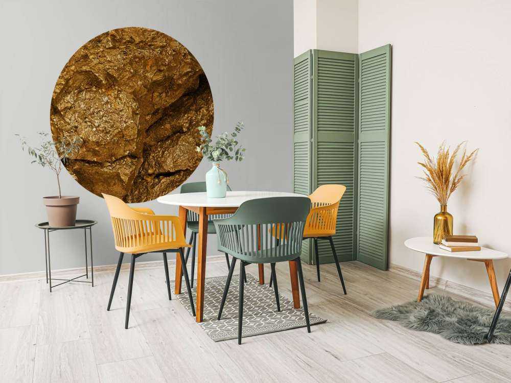 Golden stone, close-up