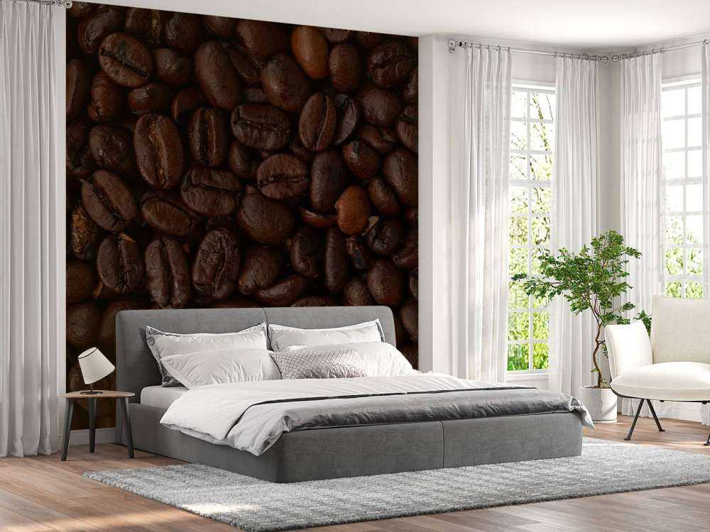 Coffee beans close up