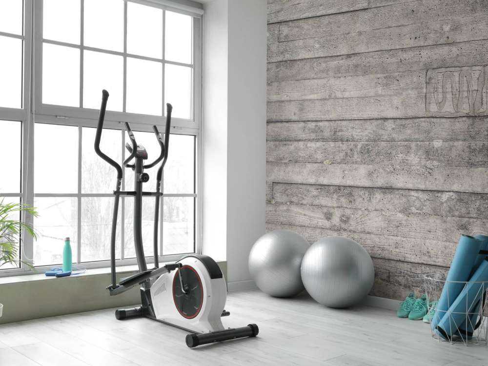 Wooden grey wall