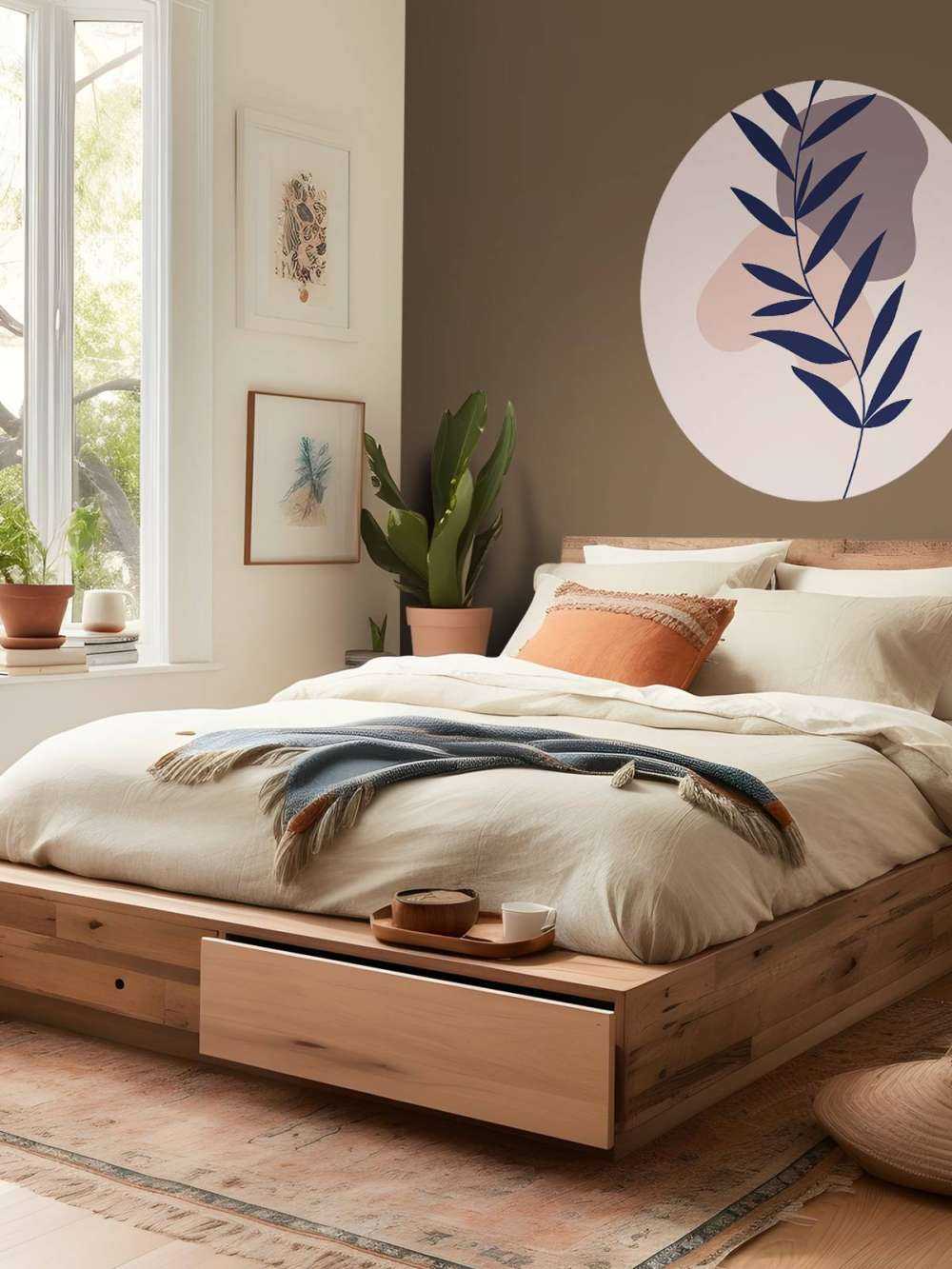 Blauwe plant en vormen