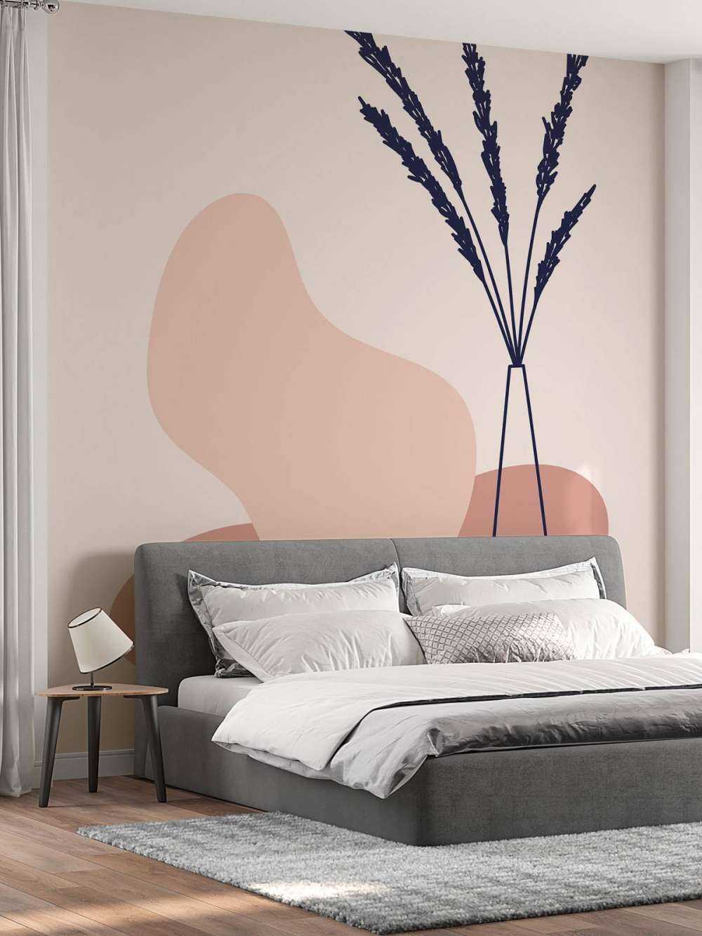 Plant met vaas en vormen