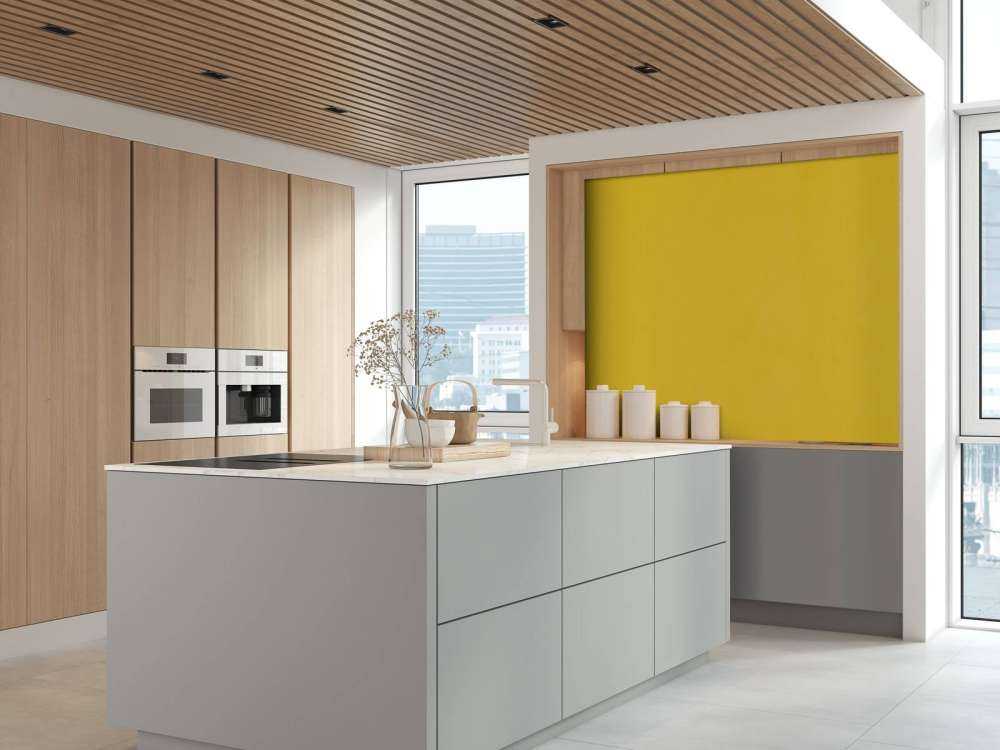 Saffron yellow concrete