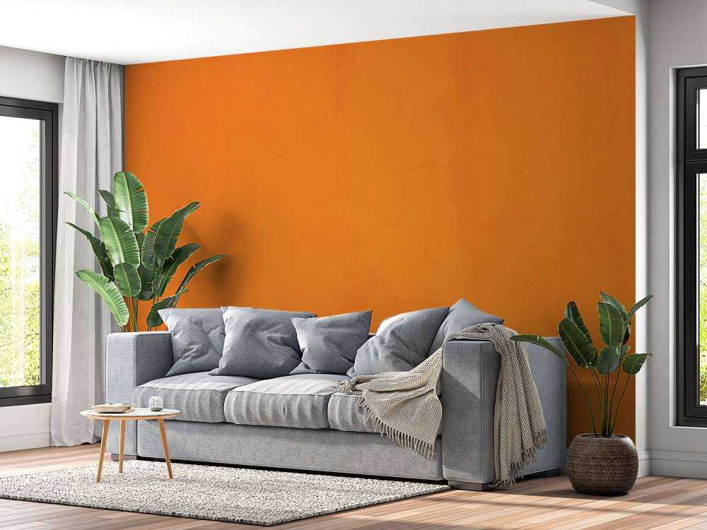 Bright orange concrete