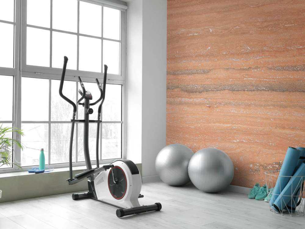 Marble with terracotta colour