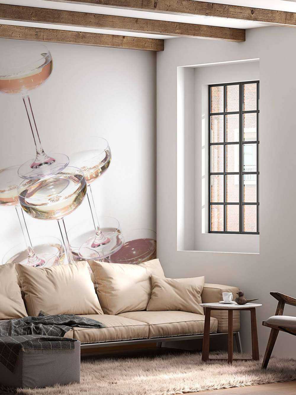 Champagne tower pink