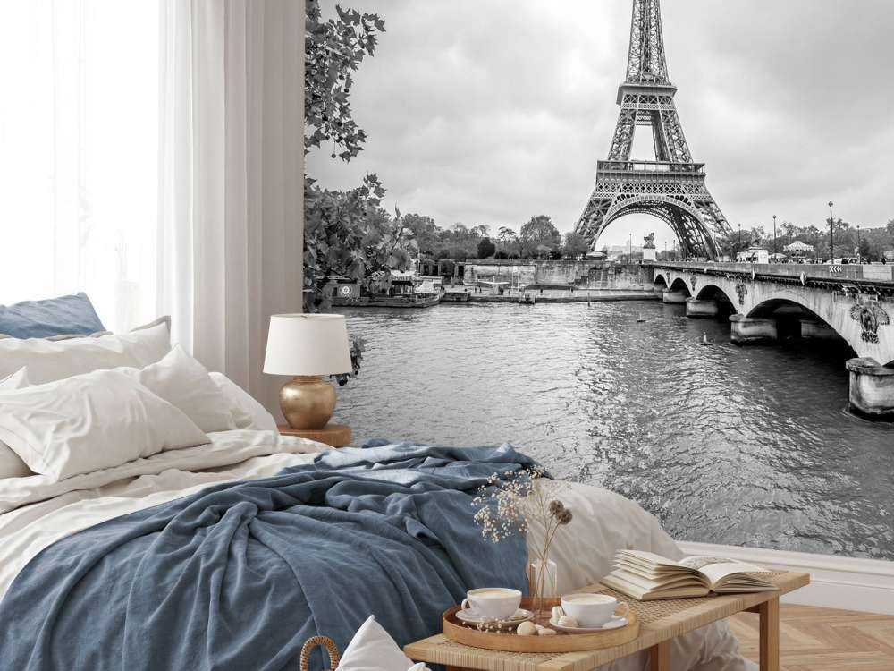 Eiffeltoren in zwart-wit