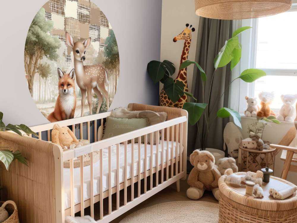 Wild animals in warm tones