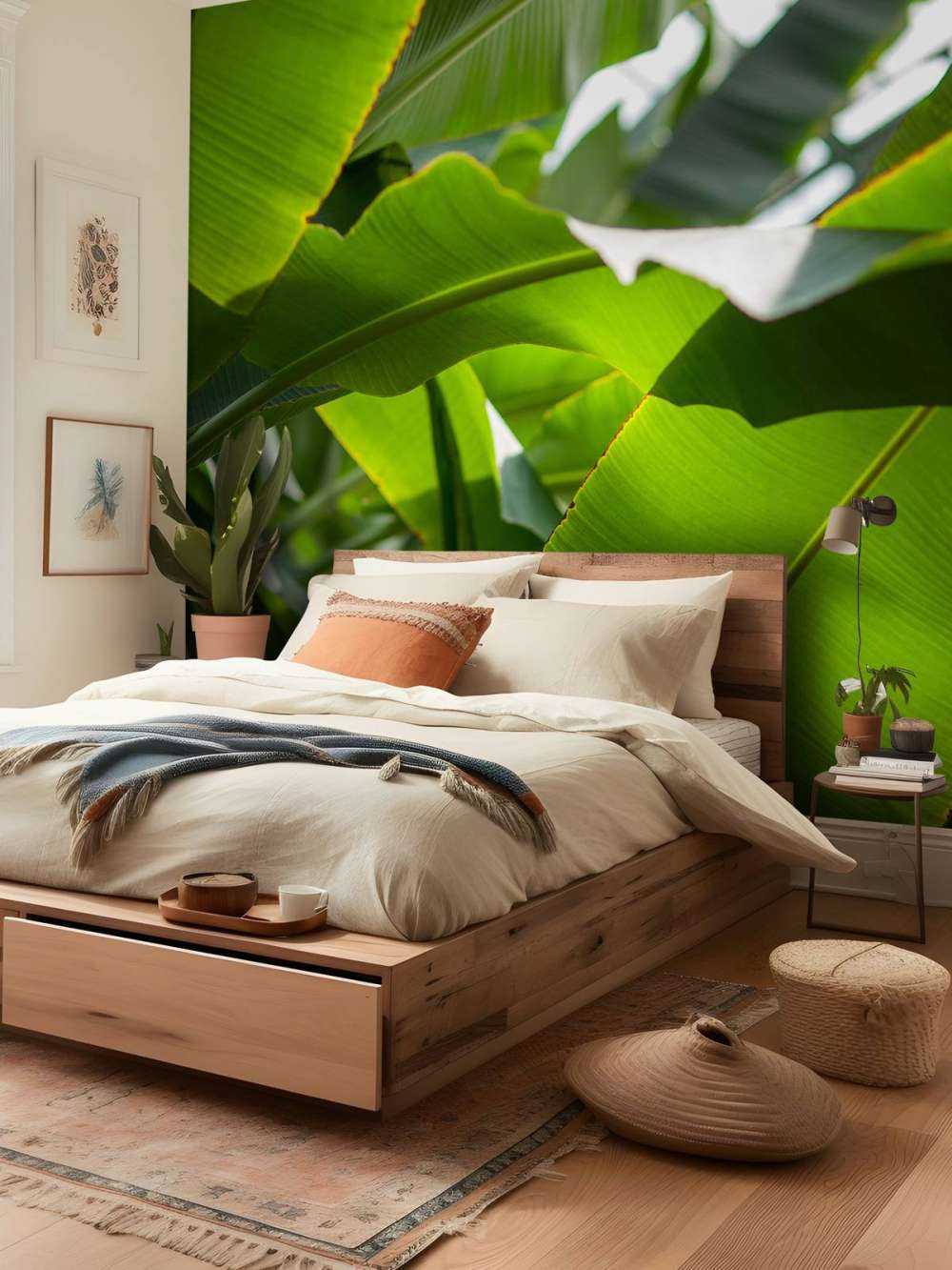 Palm leaves