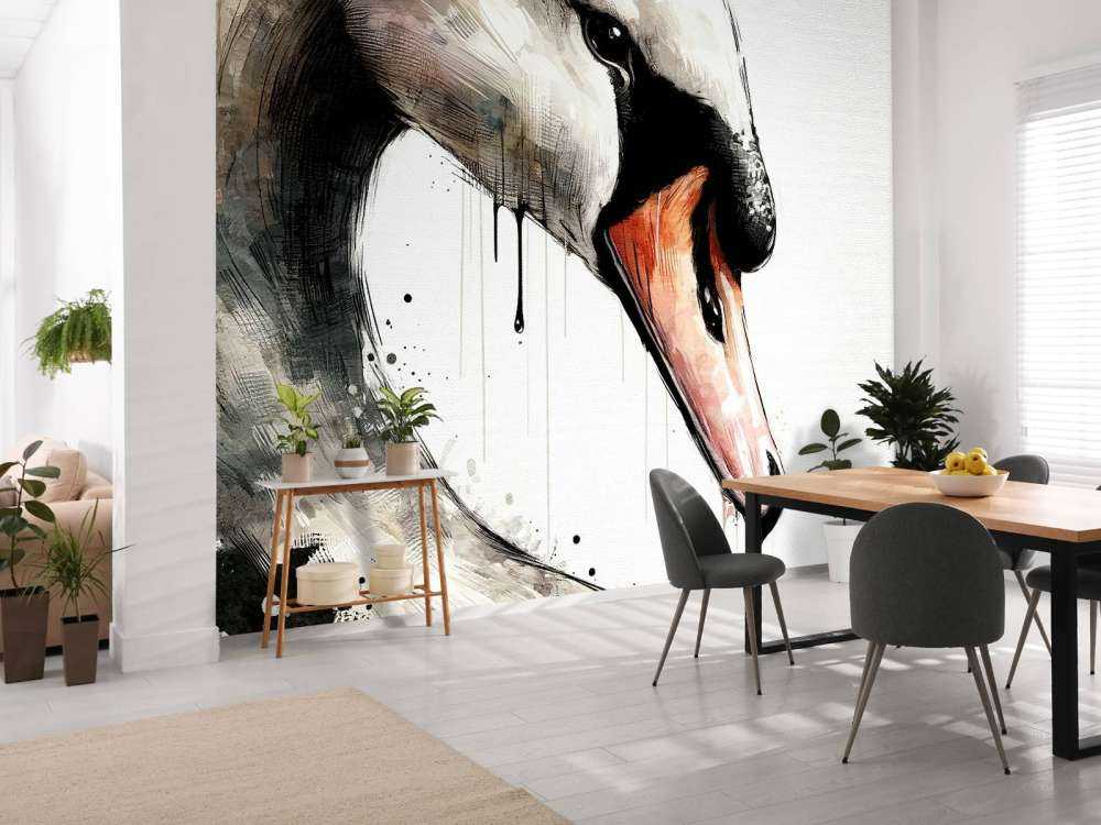 Watercolor Swan